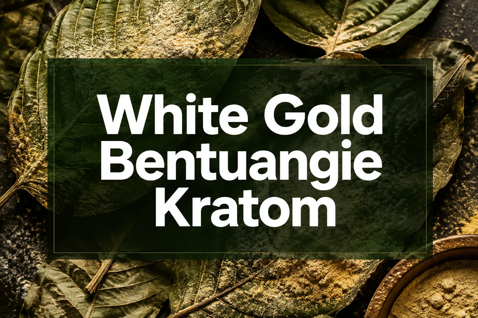 White Gold Bentuangie Kratom