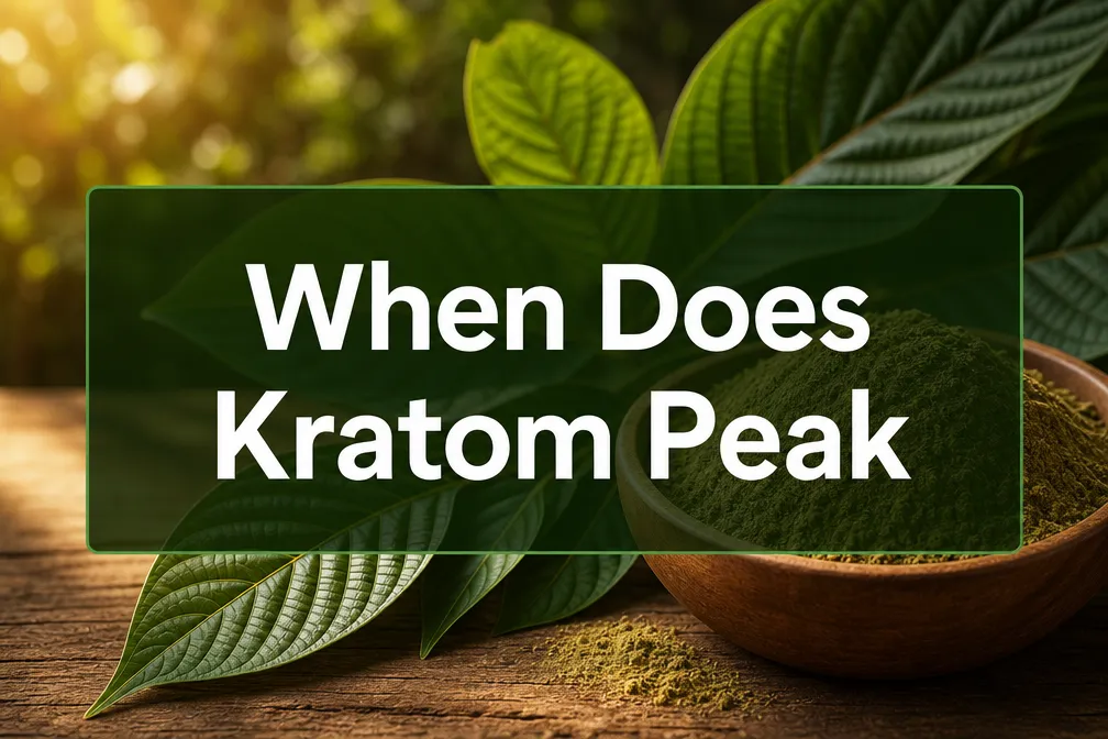 when does kratom peak